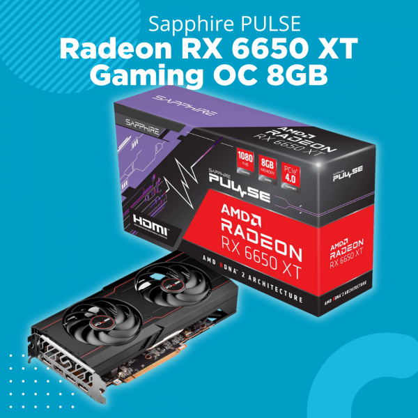 VGA Ati Radeon Sapphire PULSE Radeon RX 6650 XT Gaming OC 8GB